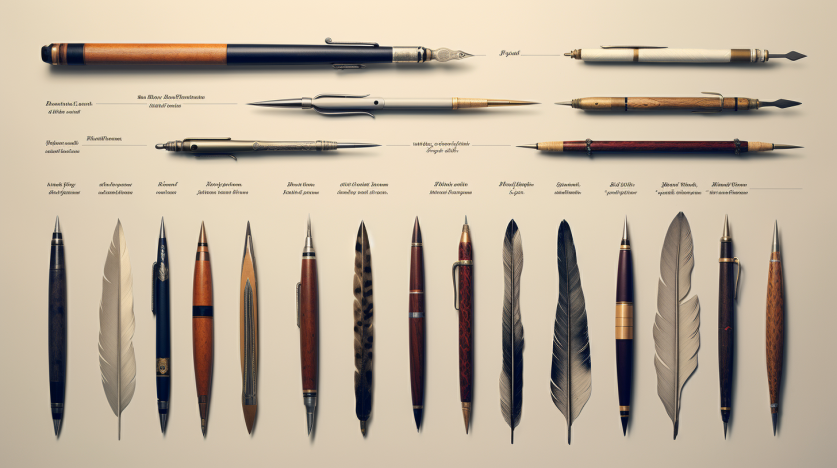 Pens through history
